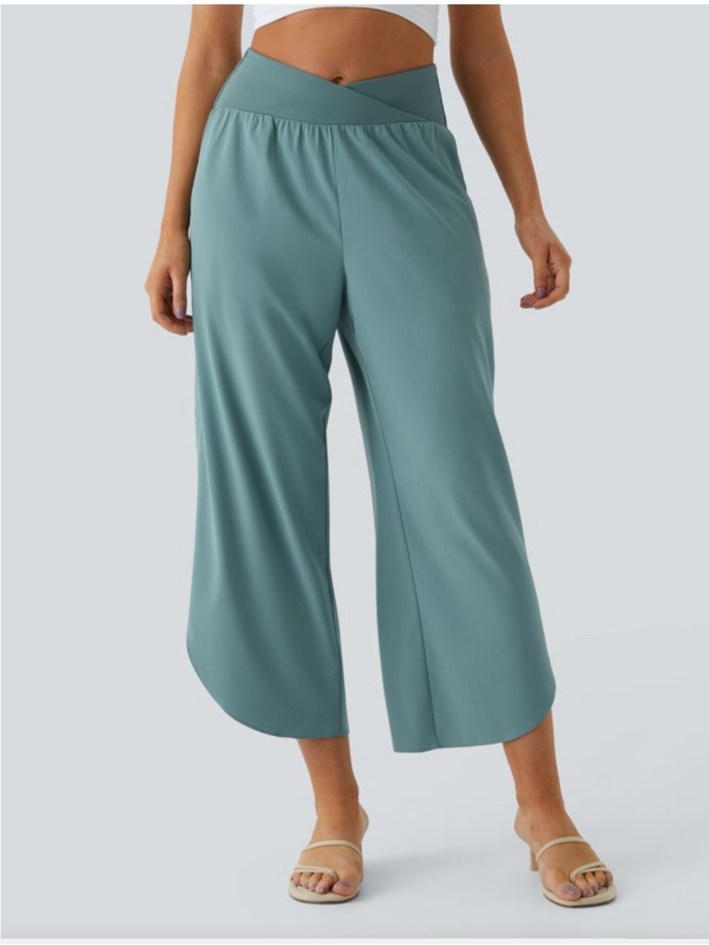 HALARA Breezeful High Waisted Crossover Quick Dry Resort Pants with Pockets NWT